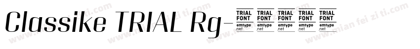 Classike TRIAL Rg字体转换